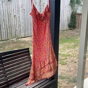 Spaghetti strap asymmetrical